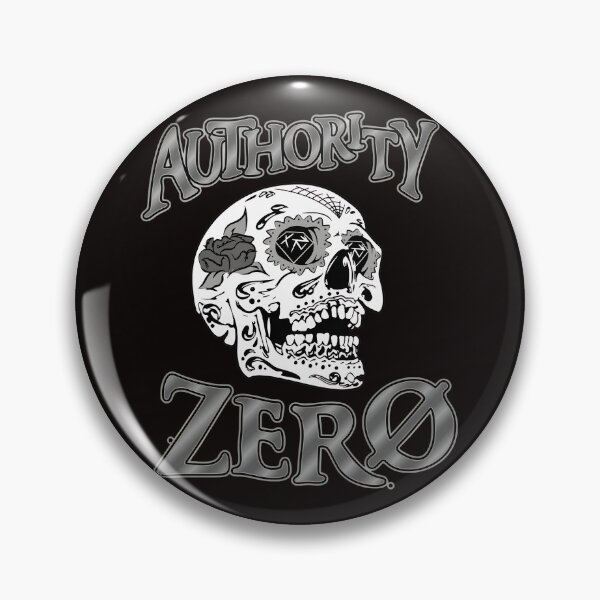 Item preview, Authority Zero Skull Graphic Monochrome Art designed and sold by mac-lux.