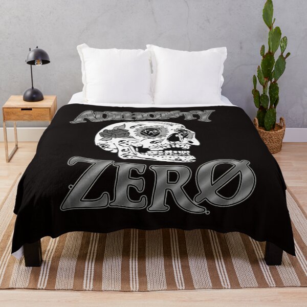 Item preview, Authority Zero Skull Graphic Monochrome Art designed and sold by mac-lux.