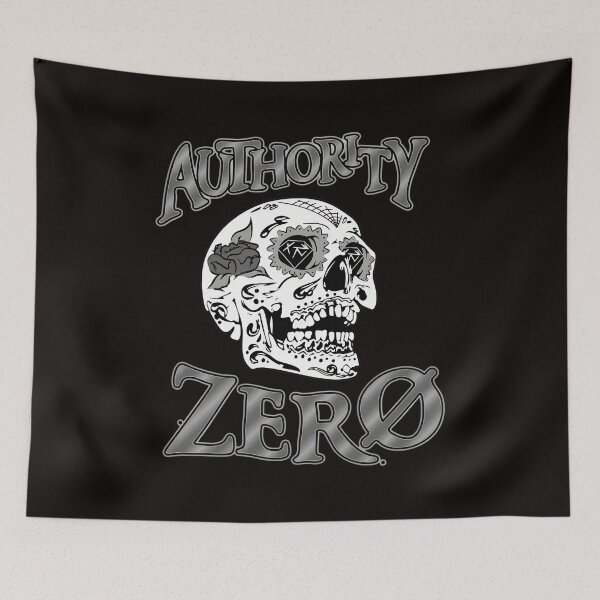 Item preview, Authority Zero Skull Graphic Monochrome Art designed and sold by mac-lux.