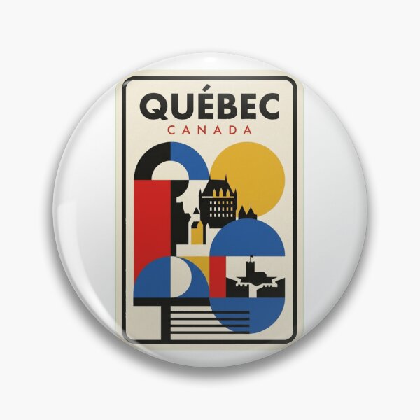 Item preview, Retro Québec Bauhaus Geometric Skyline designed and sold by k3rstman1.
