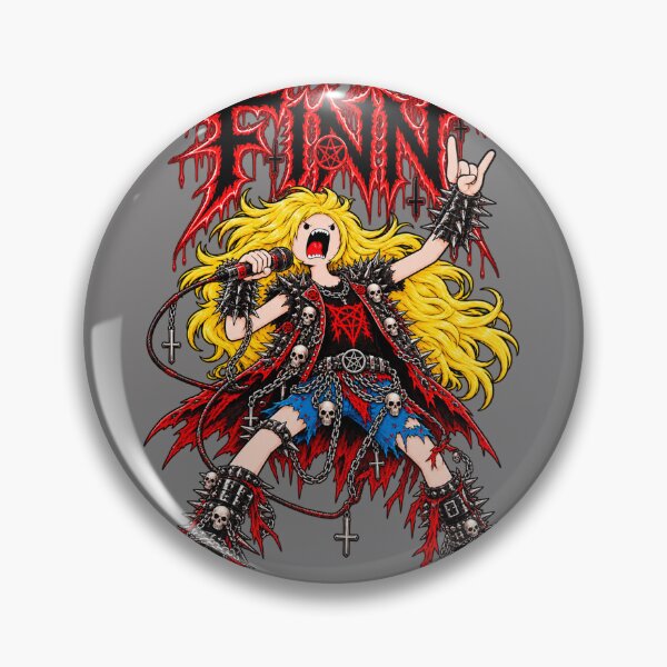 Item preview, Finn – Heavy Metal Hero designed and sold by VIC ART.