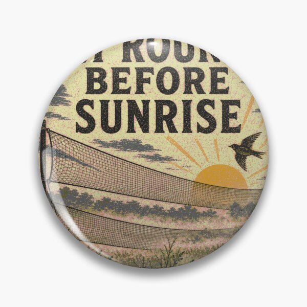 Item preview, Net Rounds Before Sunrise Bird Banding Field Season Stamp designed and sold by BoosterShop.