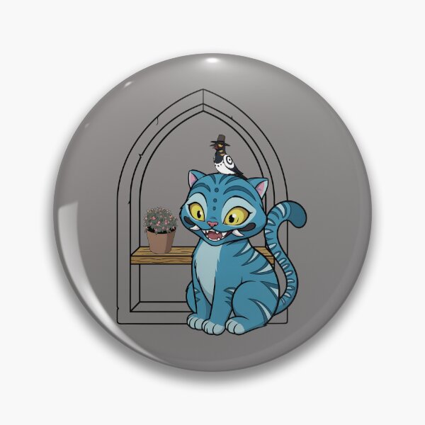 Item preview, Cute Kawaii Blue Tiger Cub & Bird Hat Design-48 designed and sold by KaterynaDudche.