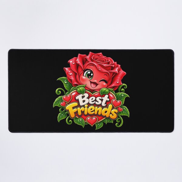 Item preview, Best Friends Rose – Cute Kawaii Rose Flower Friendship designed and sold by aventi24.