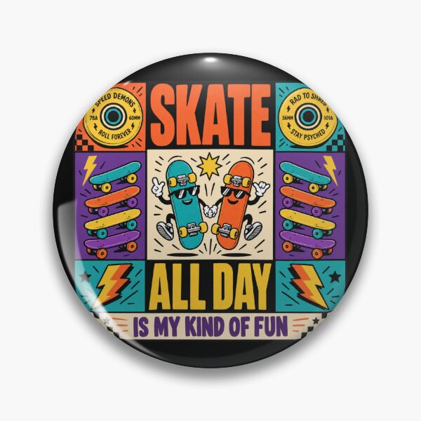 Item preview, Skateboard Squad – Good Vibes, Skate All Day, Is My Kind of Fun designed and sold by meesara.