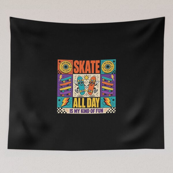 Item preview, Skateboard Squad – Good Vibes, Skate All Day, Is My Kind of Fun designed and sold by meesara.