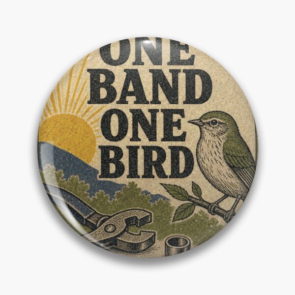 Item preview, One Band One Bird Bird Ringing Leg Band Banding Stamp designed and sold by BoosterShop.