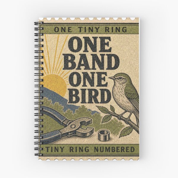 Item preview, One Band One Bird Bird Ringing Leg Band Banding Stamp designed and sold by BoosterShop.