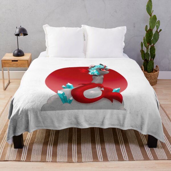 Item preview, Cyan Crystal Serpent Cat Blood Moon Cartoon designed and sold by Serolnekas.