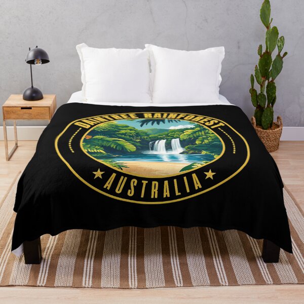 Item preview, Daintree Rainforest In Queensland Australia Retro Travel Art Emblem designed and sold by GarworkzDesign.