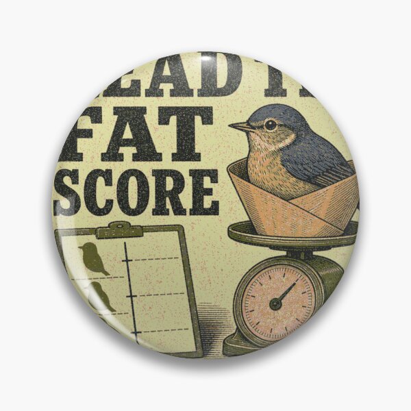 Item preview, Read The Fat Score Bird Migration Banding Data Stamp designed and sold by BoosterShop.