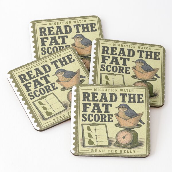 Item preview, Read The Fat Score Bird Migration Banding Data Stamp designed and sold by BoosterShop.