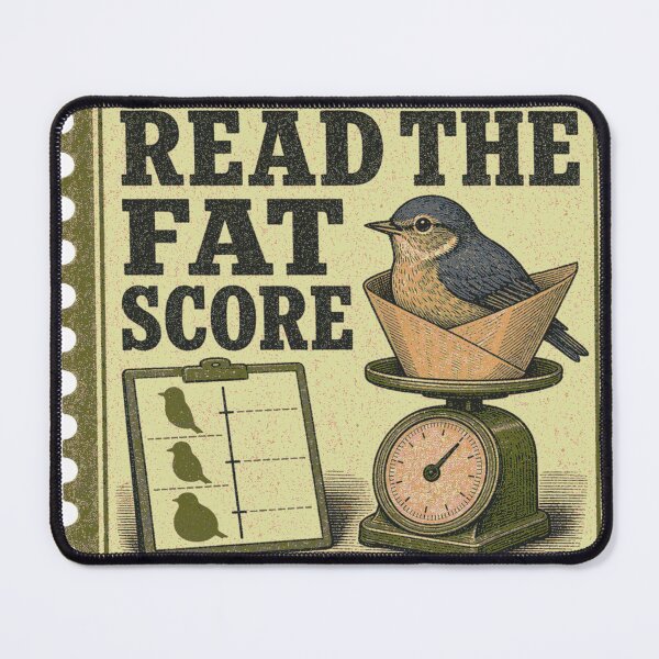 Item preview, Read The Fat Score Bird Migration Banding Data Stamp designed and sold by BoosterShop.