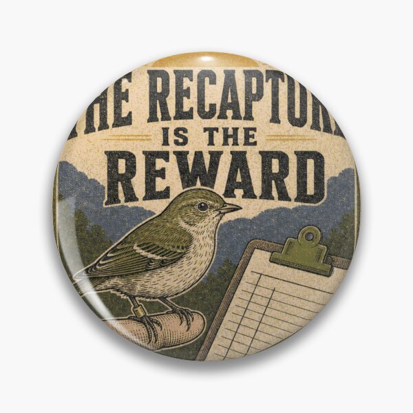 Item preview, The Recapture Is The Reward Bird Banding Return Visitor Stamp designed and sold by BoosterShop.