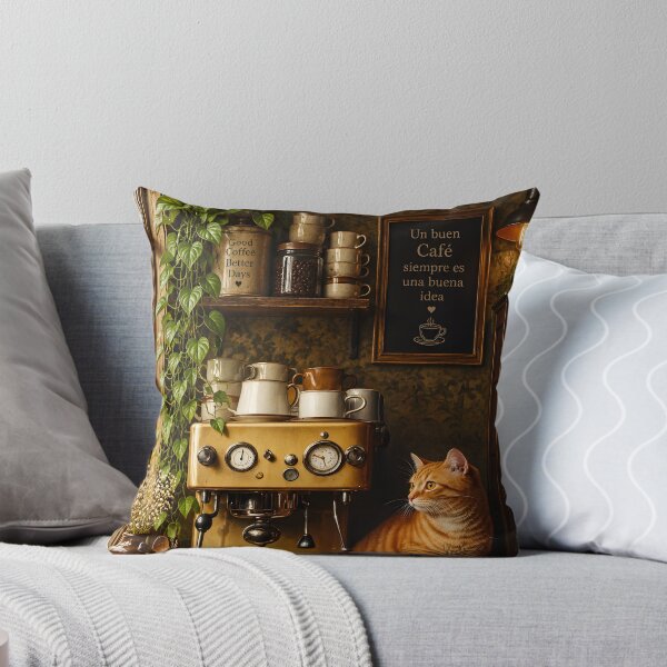Item preview, Ginger Cat Cozy Cafe Corner designed and sold by Purrista Studio.