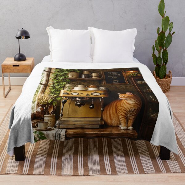 Item preview, Ginger Cat Cozy Cafe Corner designed and sold by Purrista Studio.