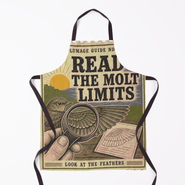 Item preview, Read The Molt Limits Bird Aging Feather Guide Banding Stamp designed and sold by BoosterShop.