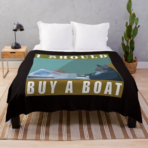 Item preview, I Should Buy A Boat Thinking Feline  designed and sold by ASTRAXO.