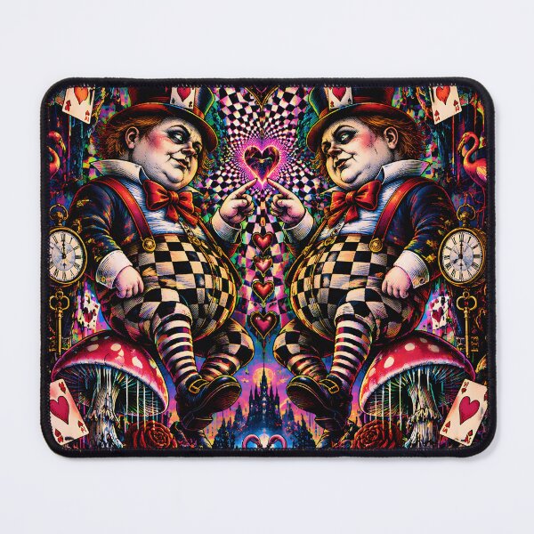 Item preview, The Lovers Tarot Card | Tweedle Wonderland Duality designed and sold by LollipopPrints.