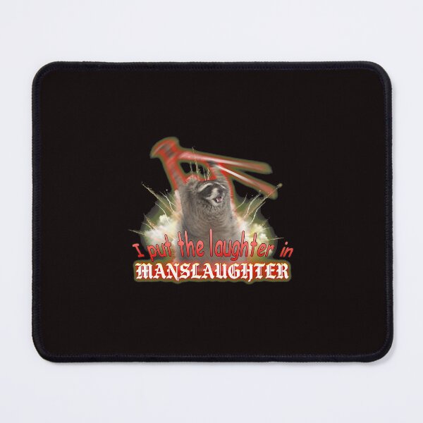 Item preview, Raccoon Laser Chaos Laugh Slaughter Phrase Garment designed and sold by ASTRAXO.