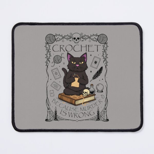Item preview, Crochet Because Murder Is Wrong Cat Shirt-48 designed and sold by PaulinaSchwan.