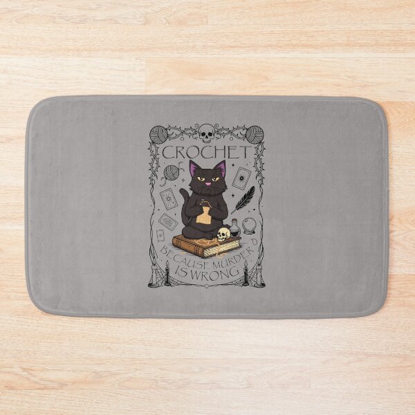 Item preview, Crochet Because Murder Is Wrong Cat Shirt-48 designed and sold by PaulinaSchwan.