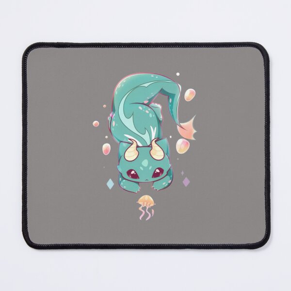 Item preview, Cute Teal Sea Dragon Kitty Floating Design-35 designed and sold by KaterynaDudche.
