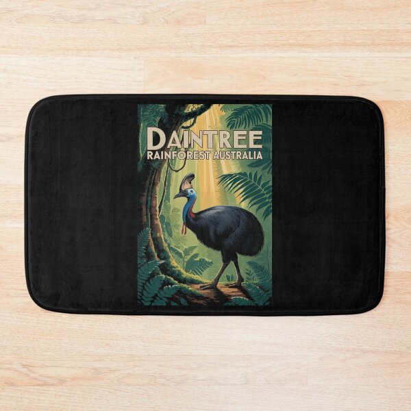 Item preview, Daintree Rainforest Australia Cassowary Travel Poster designed and sold by GarworkzDesign.