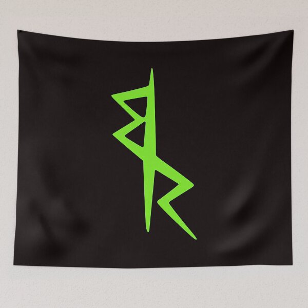 Item preview, Electric Green Abstract Symbol On Black designed and sold by ASTRAXO.
