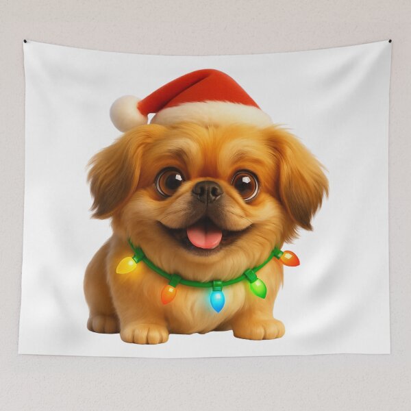 Item preview, Pekingese Dog Christmas Cheer designed and sold by Sillytoe.