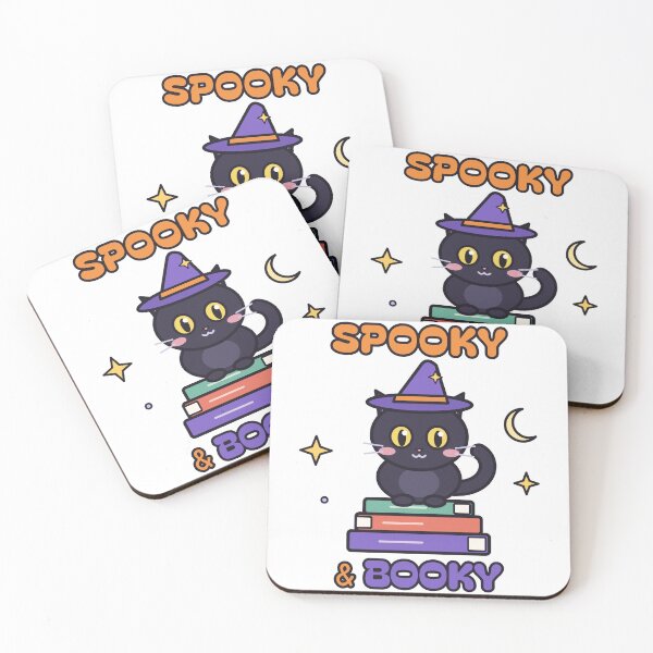 Item preview, Spooky & Booky - Cute Black Cat Witch Book Lover designed and sold by GmD08.