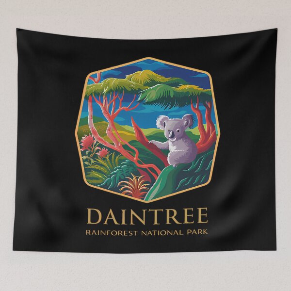 Artikelvorschau, Logo-Emblem des Daintree-Regenwald-Nationalparks Nr. 2 entworfen und verkauft von GarworkzDesign.