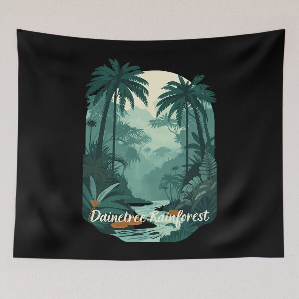 Artikelvorschau, Moderne botanische Kunst aus dem Daintree-Regenwald entworfen und verkauft von GarworkzDesign.