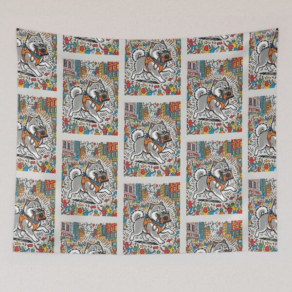 Item preview, Keeshond Street Photographer designed and sold by PictoVibe.