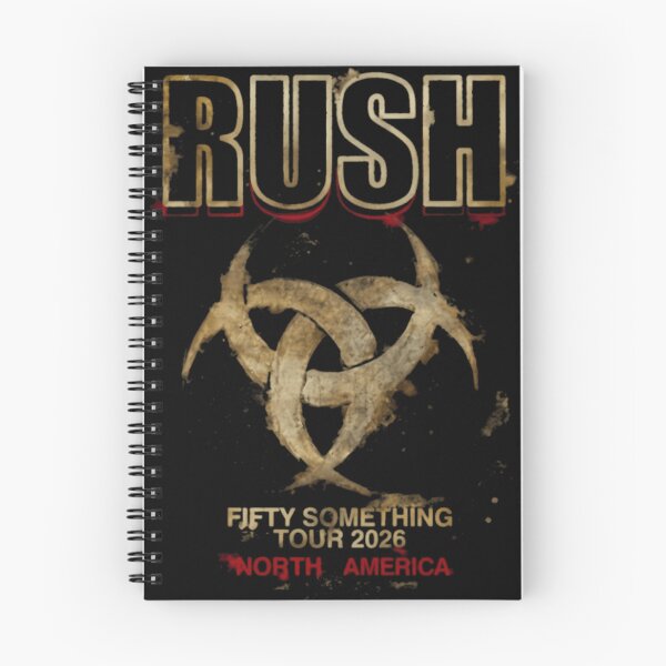 Item preview, Rush Fifty Something Tour 2026 North America Vintage Rock Design - Rush Band designed and sold by FrogPaintLab.