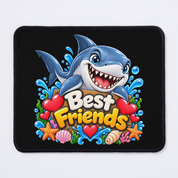 Item preview, Best Friends Shark – Cute Kawaii Shark Ocean Friendship designed and sold by aventi24.
