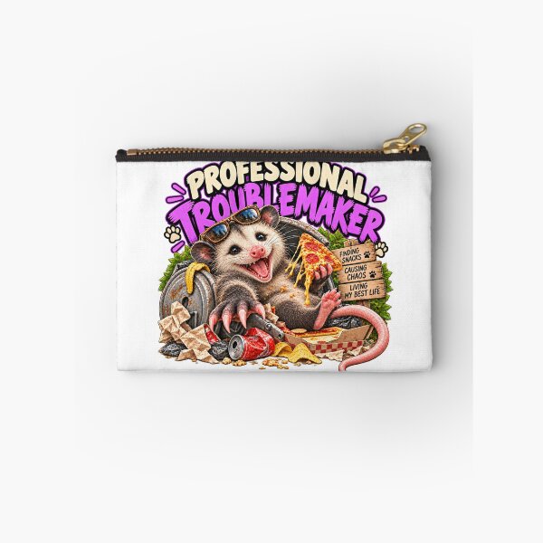 Item preview, Professional Troublemaker – Funny Possum 3D Pop-Out Art designed and sold by OddCritterCo.