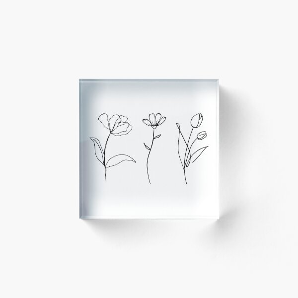Item preview, Minimalist Flower Line Art  designed and sold by Super Neon Pixels .