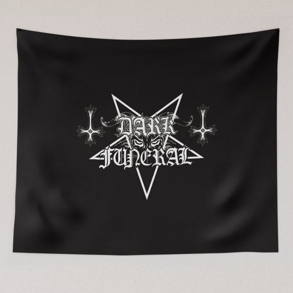 Item preview, Dark Funeral Band Logo Pentagram Inverted Crosses designed and sold by Pocket-Pixel.