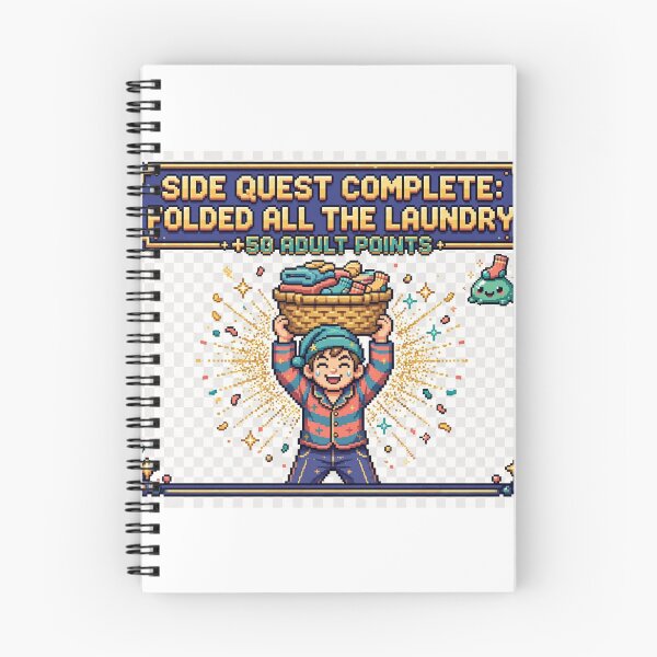 Artikelvorschau, Side Quest Complete Folded All The Laundry Funny Gamer Shirt entworfen und verkauft von Hearth & Hue.