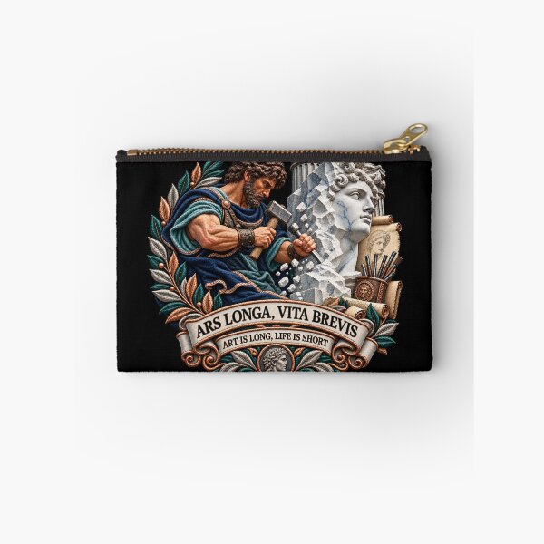 Item preview,  Ars Longa Vita Brevis Sculptor Art – Art Is Long Life Is Short Latin Motto designed and sold by Emoji Emblems.