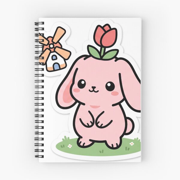 Item preview, Tulip Windmill Bunny designed and sold by MoodHoardCo.