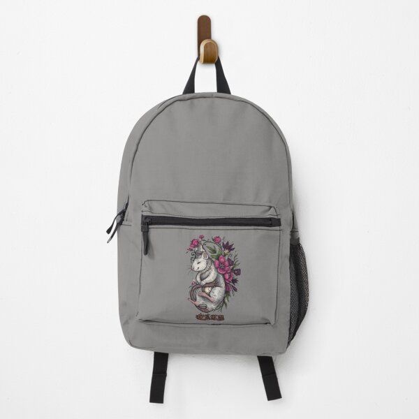 Item preview, Crowned Rat With Pink Blooms Illustration-40 designed and sold by DominiqueBod.