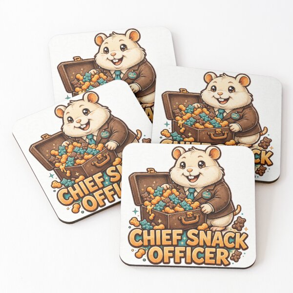 Item preview, Chief Snack Officer Funny Hamster Kids Shirt designed and sold by Hearth & Hue.