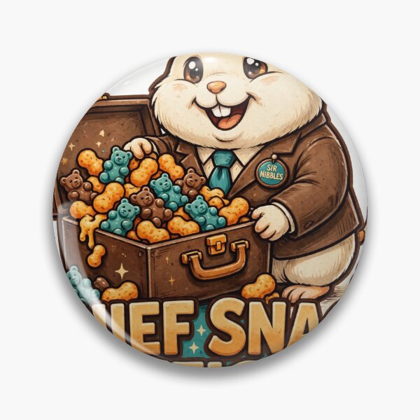 Item preview, Chief Snack Officer Funny Hamster Kids Shirt designed and sold by Hearth & Hue.
