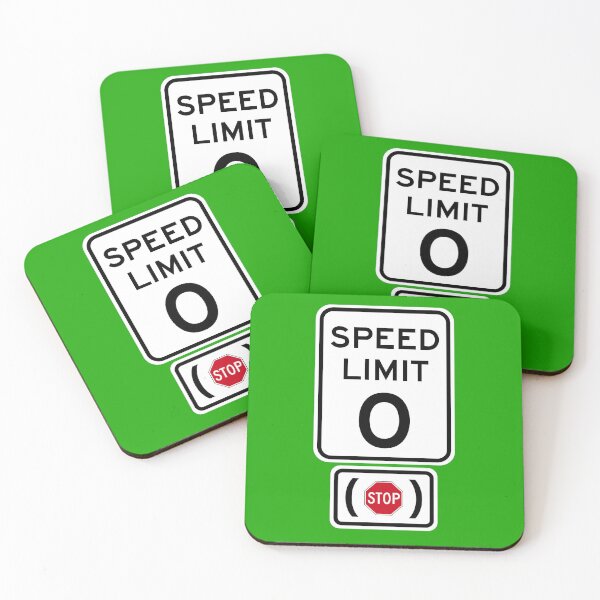 Item preview, Speed Limit 0 MPH (Stop) designed and sold by Karate Octopus.