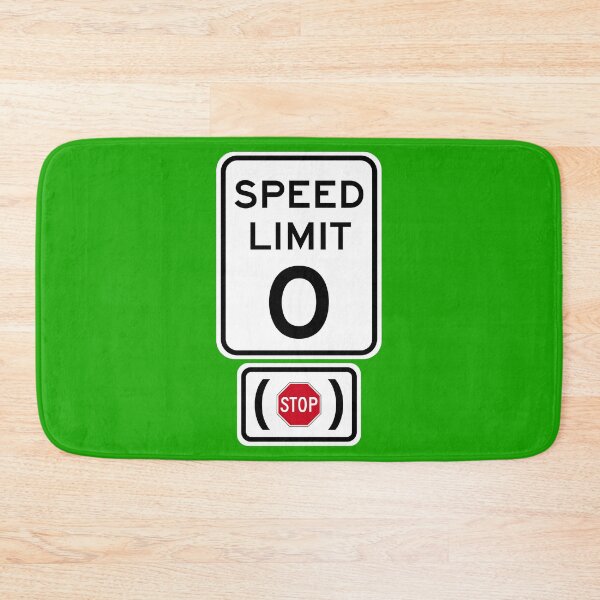 Item preview, Speed Limit 0 MPH (Stop) designed and sold by Karate Octopus.