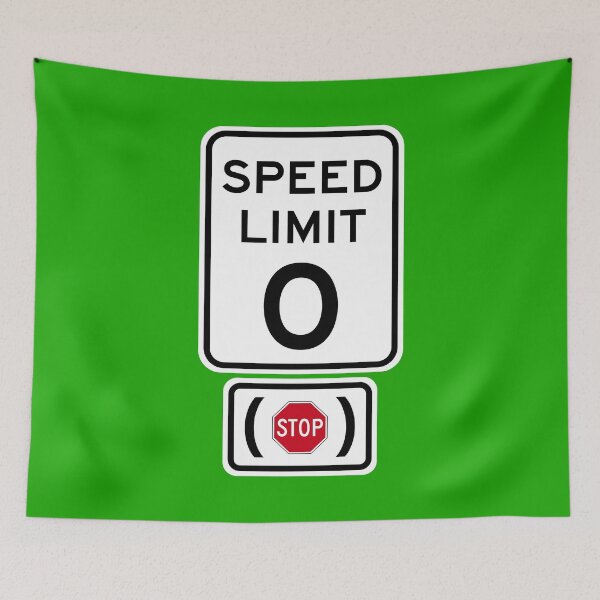 Item preview, Speed Limit 0 MPH (Stop) designed and sold by Karate Octopus.
