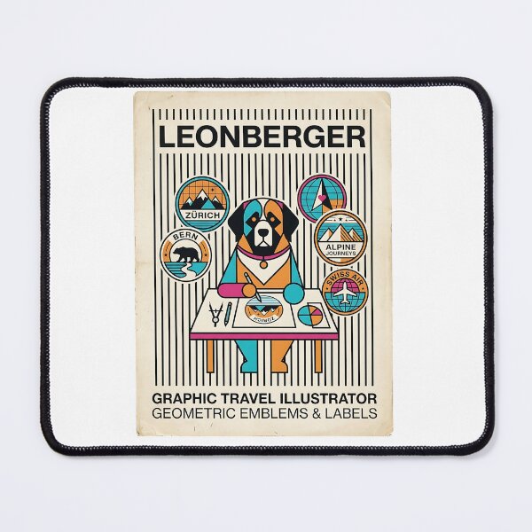 Item preview, Leonberger Travel Label Designer designed and sold by PictoVibe.