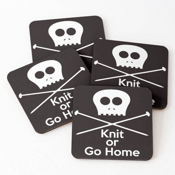Item preview, Knit or Go Home Skull Needle Craft designed and sold by EL-FASSY.